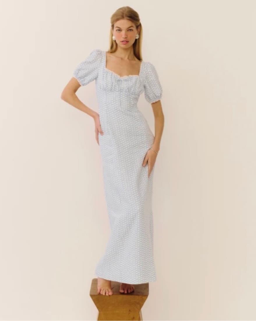 Reformation Cherise Linen Dress - Image 1