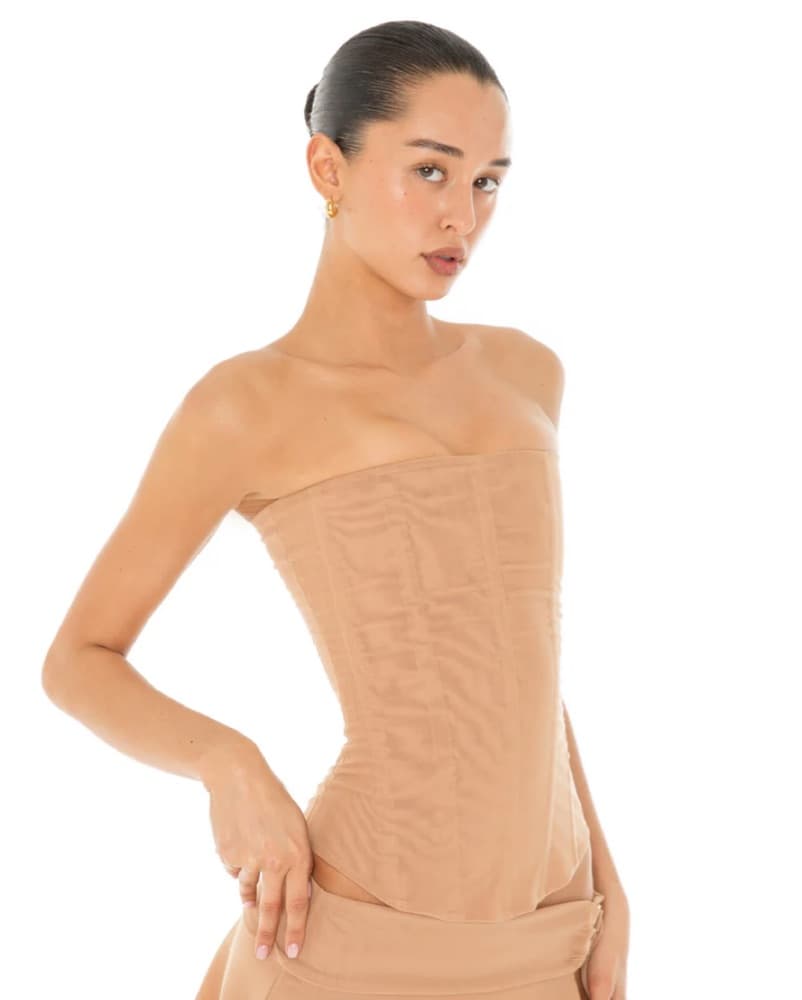 Nude Power Mesh Corseet  - Image 1