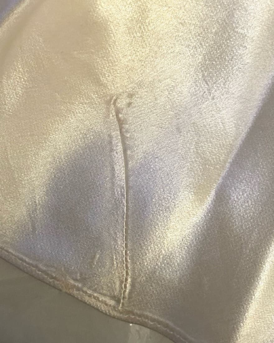 FRAME Pleated Georgette and Satin Gown - Image 6