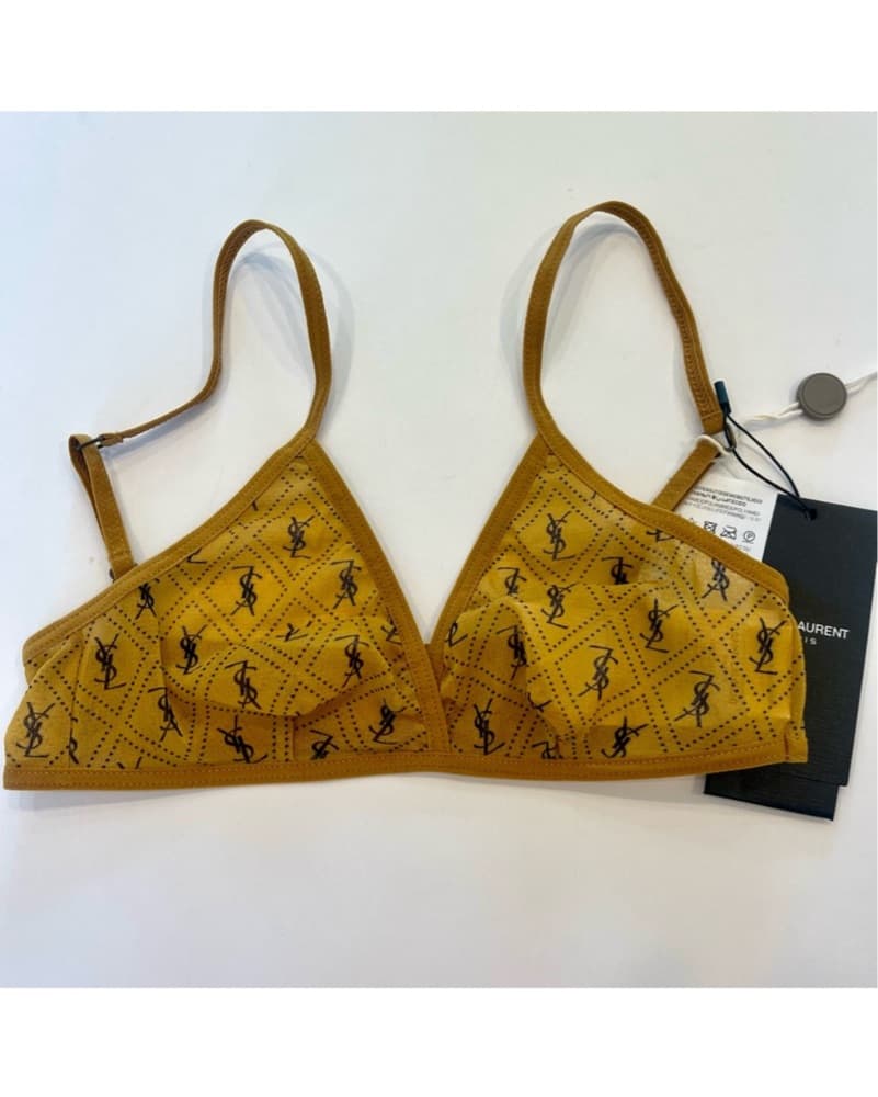 Saint Laurent YSL Tulle Bralette - Image 4