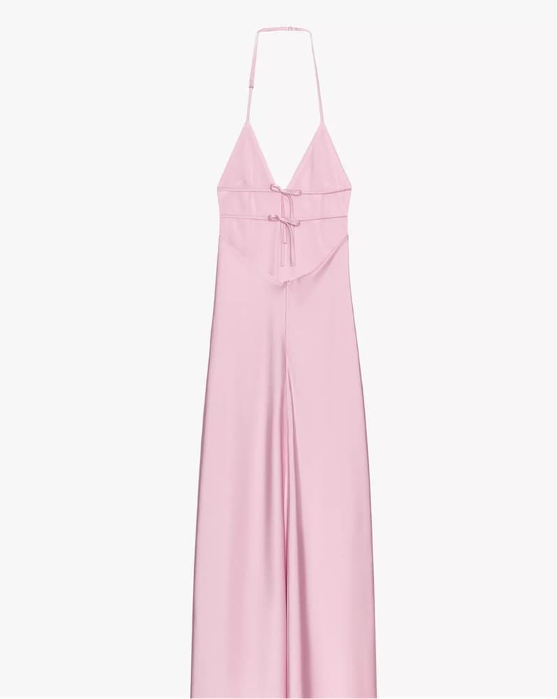 Zara Pink Satin Dress - Image 2
