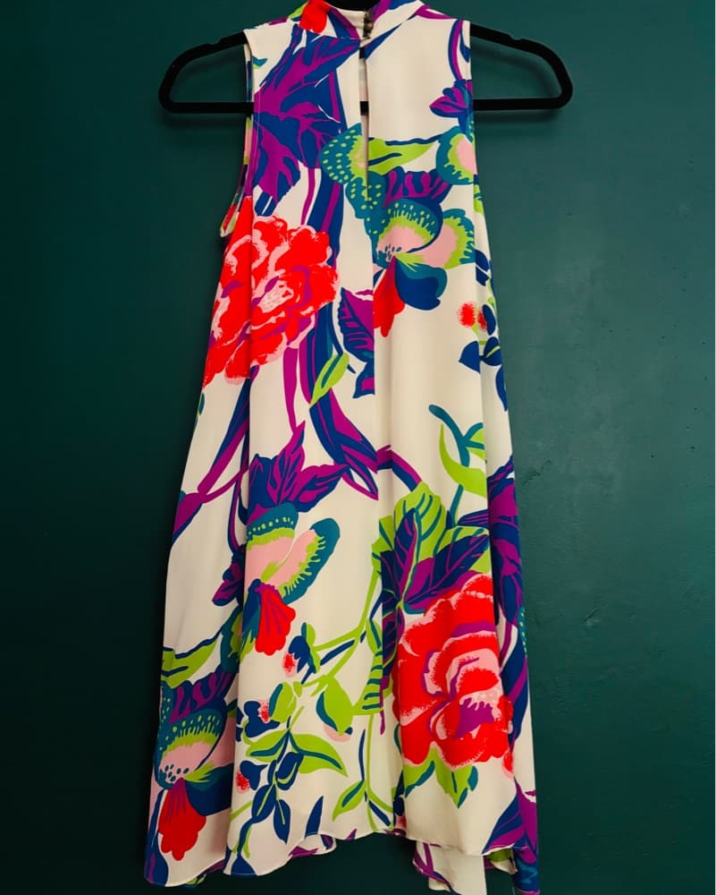 Floral Mauve/Anthropologie Dress - Image 3