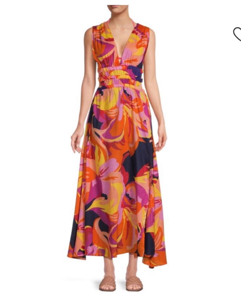 Floral Fit & Flare Dress - Image 1