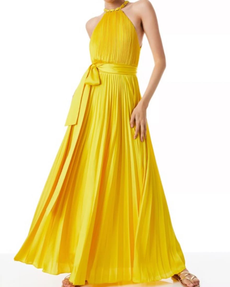 Alice and Olivia Yellow Gown - Image 2