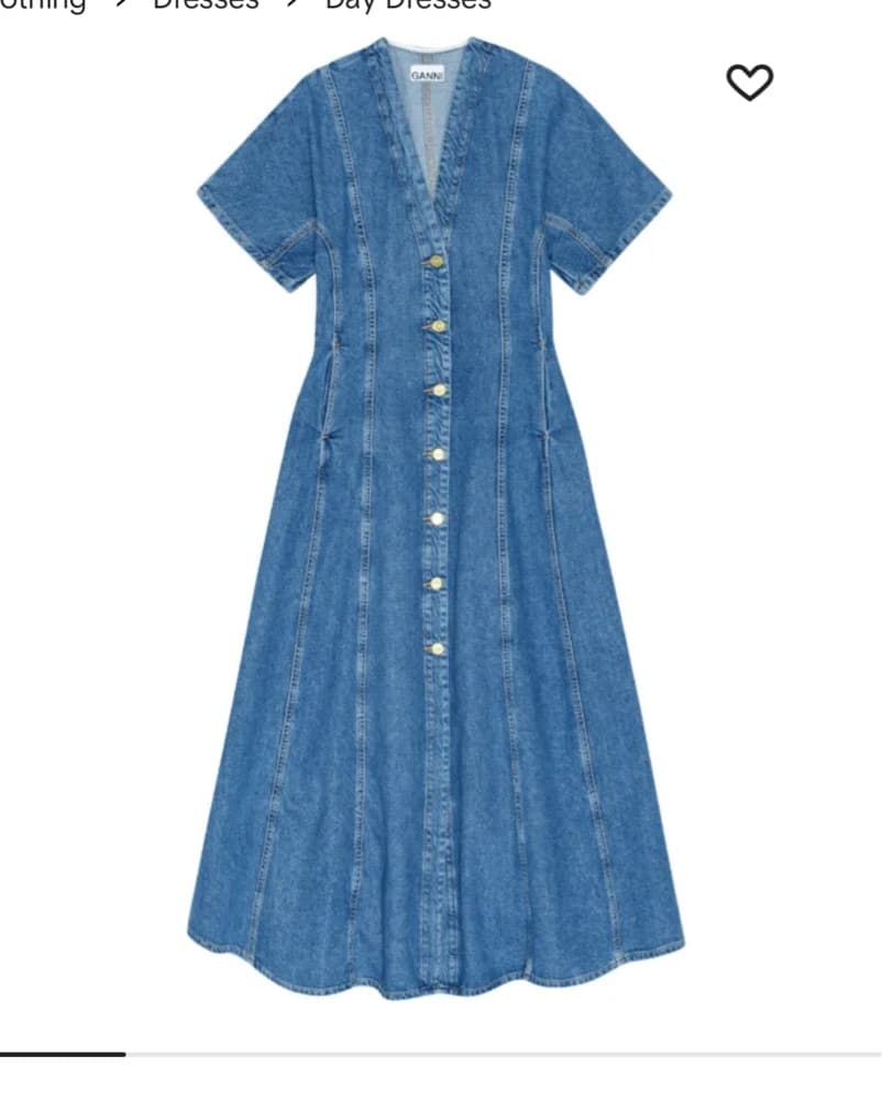 Ganni Future Denim Maxi Dress - Image 3