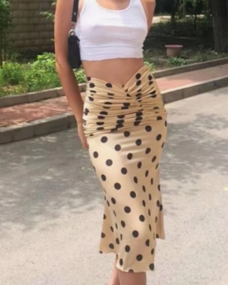 Orseund iris Polka Dot Romantique Skirt - Image 1