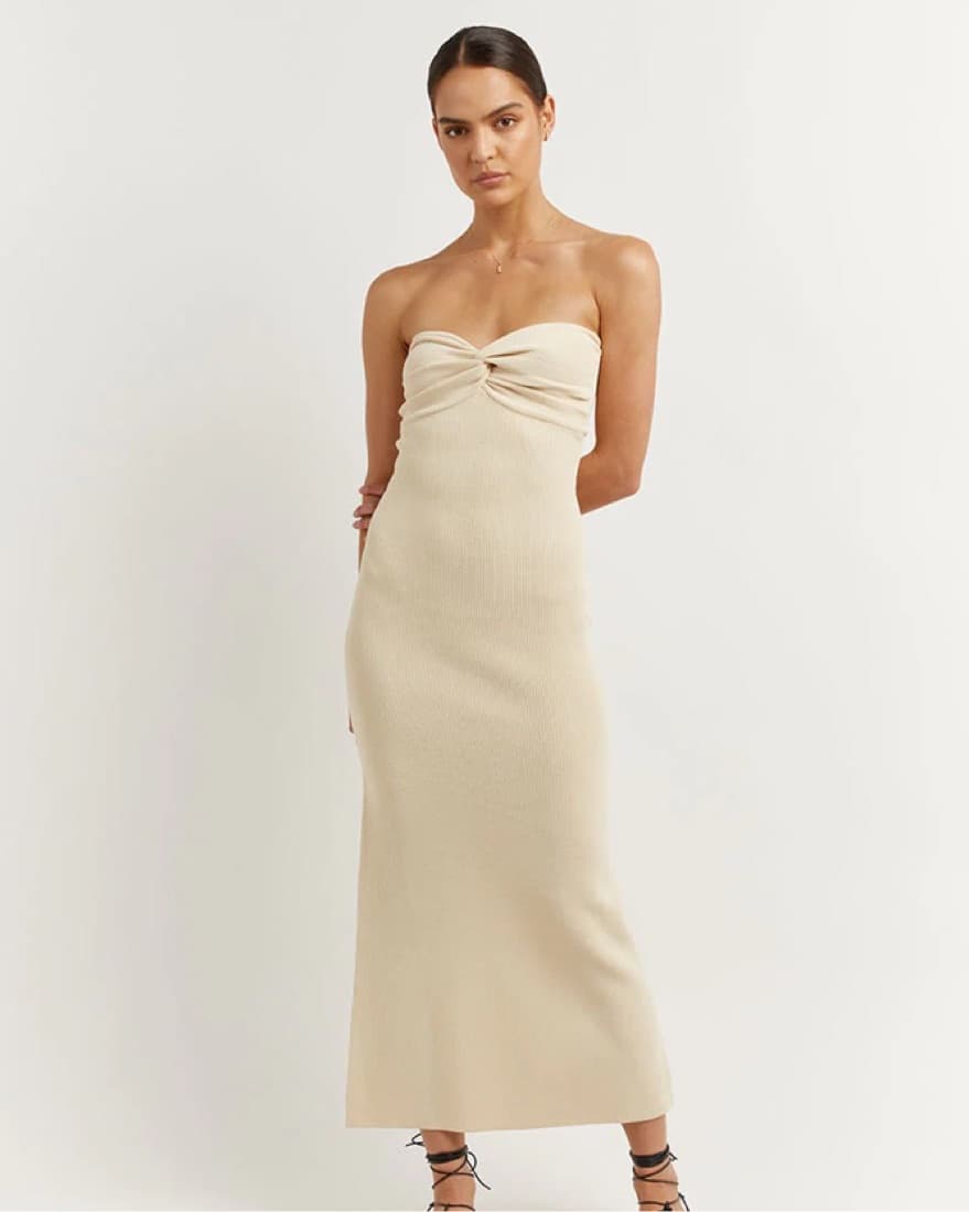 Dissh ANIKA BUTTER KNIT MIDI DRESS - Image 1