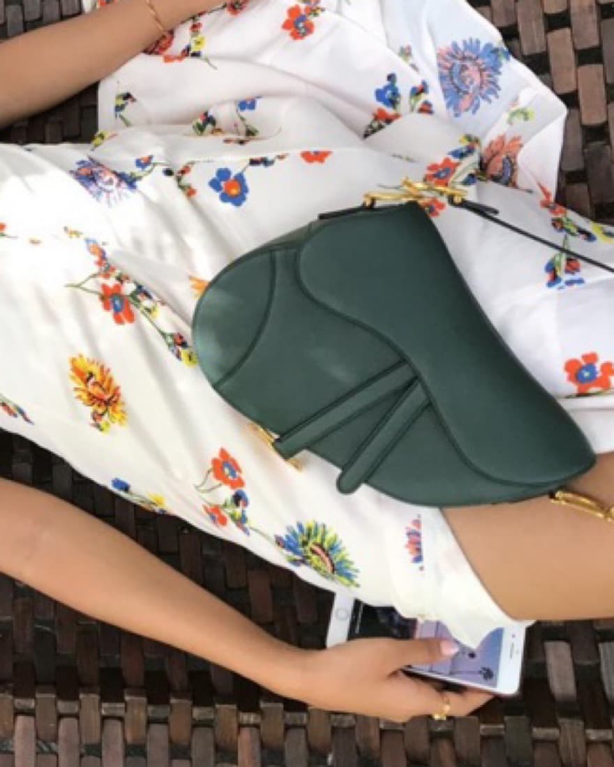 Dior Saddle In A Rare Dark Green Color - Image 1