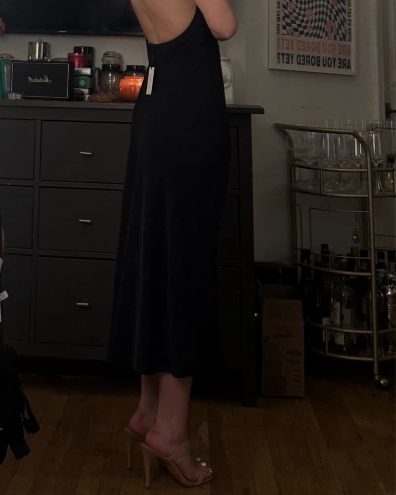 Black Backless Aritzia Dress - Image 3