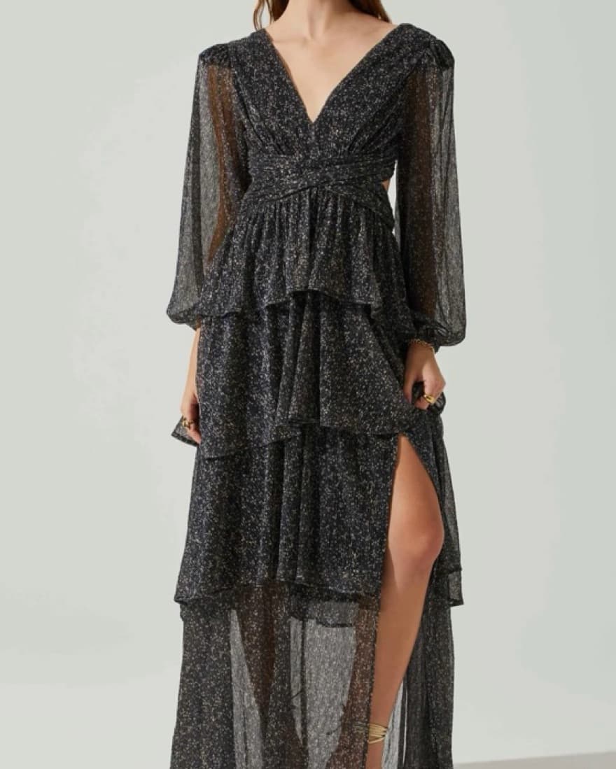 ASTR ANORA FLORAL TIERED MAXI DRESS - Image 2