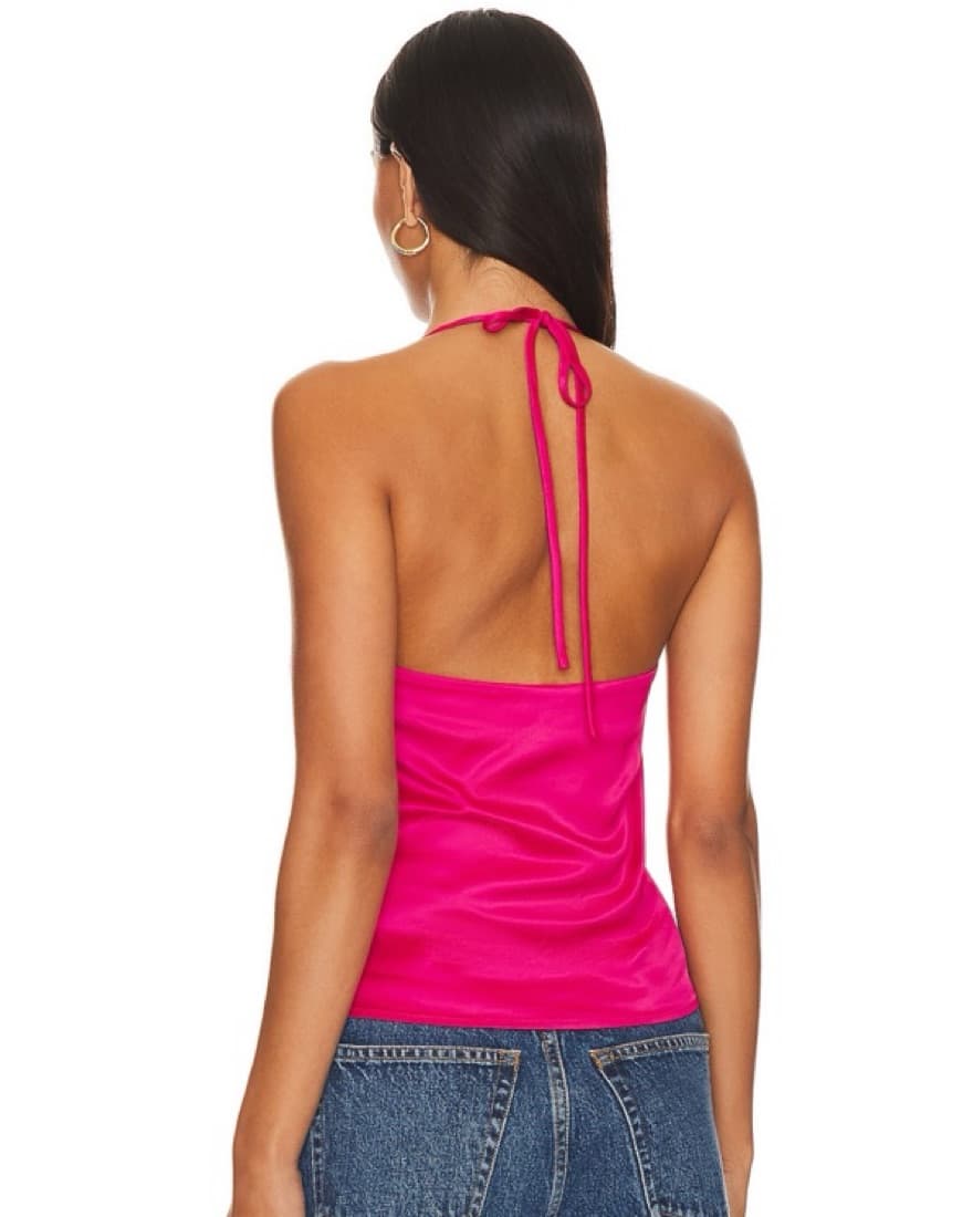 Vibrant Pink Halter Top - Image 2