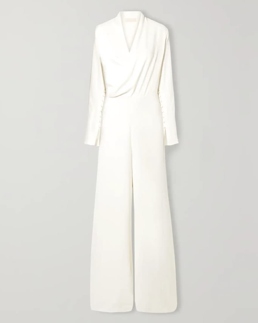 VANESSA COCCHIARO Satin Jumpsuit - Image 2