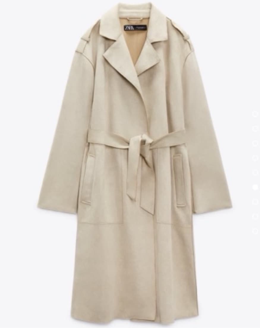 Suede Trench/ Robe - Image 3