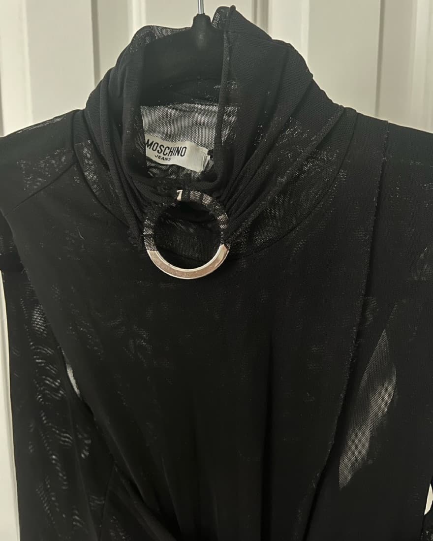 Vintage Moschino Mesh Top W/ Rings  - Image 4