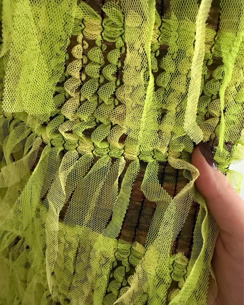 Green Fringe Dress - Image 4