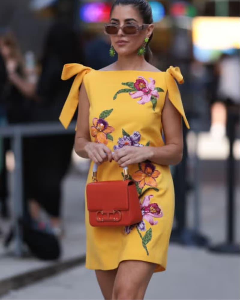 Carolina Herrera Yellow Shift Dress - Image 1