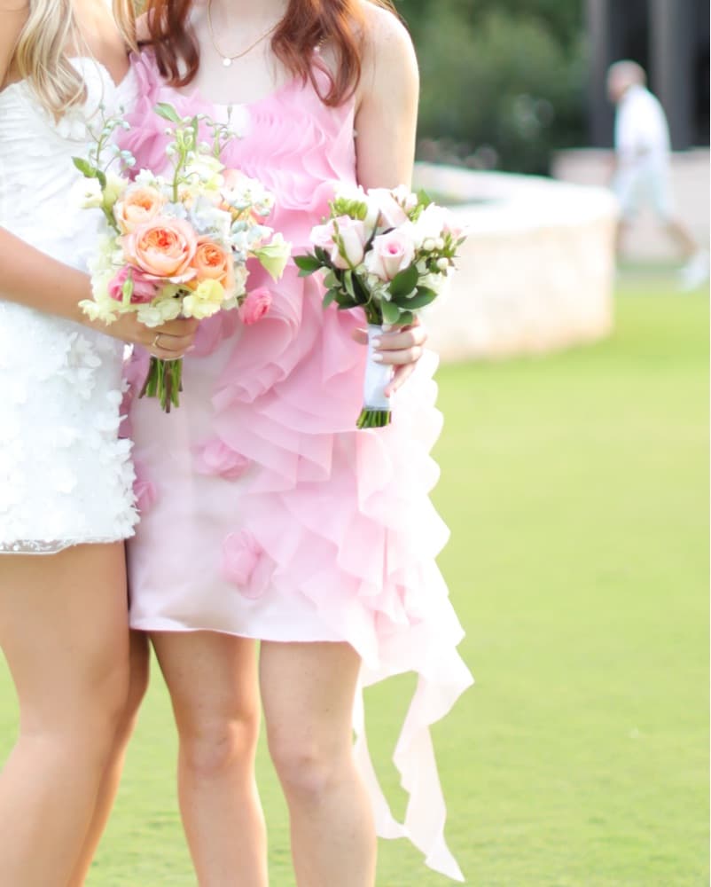 Milla Pink Mini Dress With Appliques - Image 2