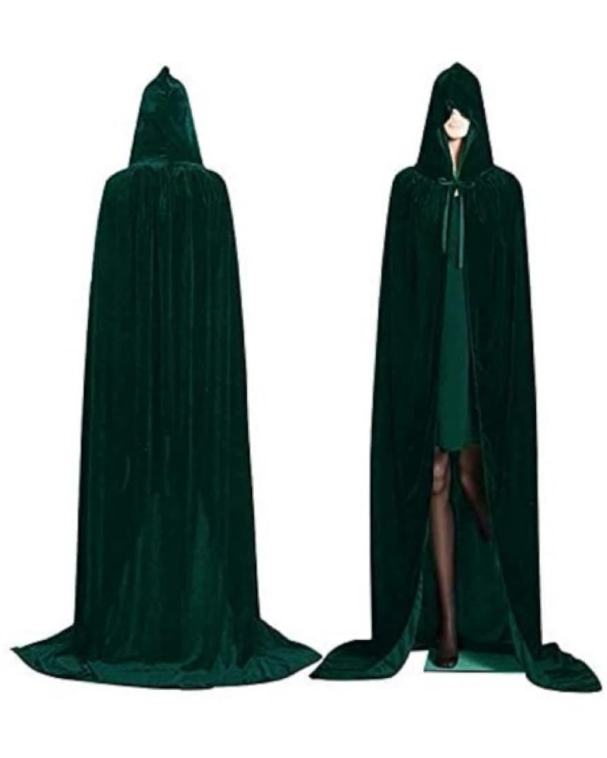 Costume! Emerald Halloween Cloak - Image 2