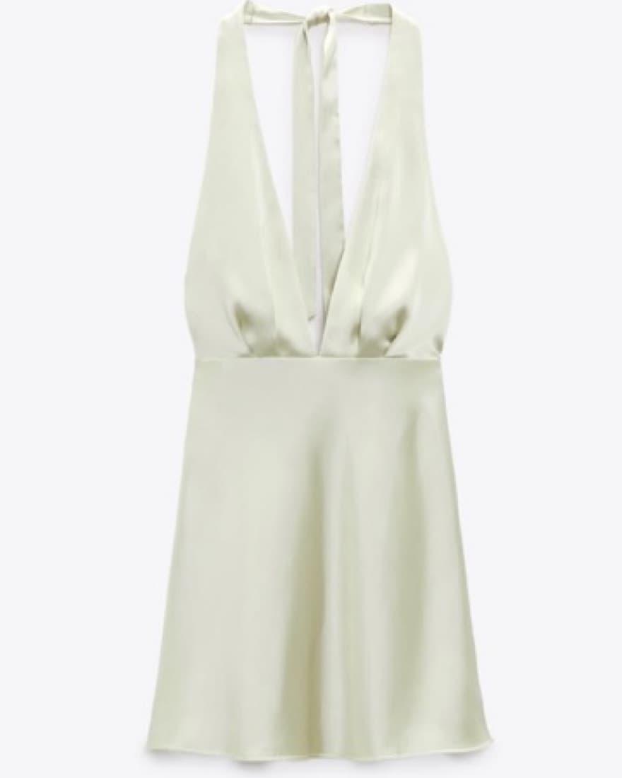 Satin Slip Dress - Image 1