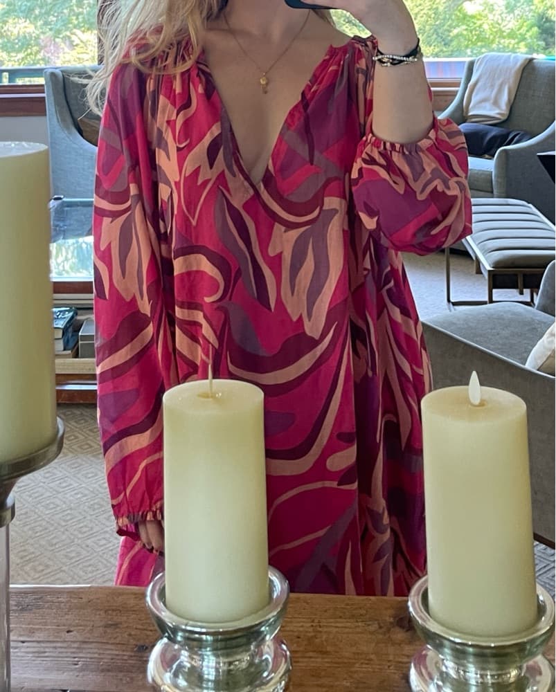 Vibrant Printed Midi Dress - Image 2