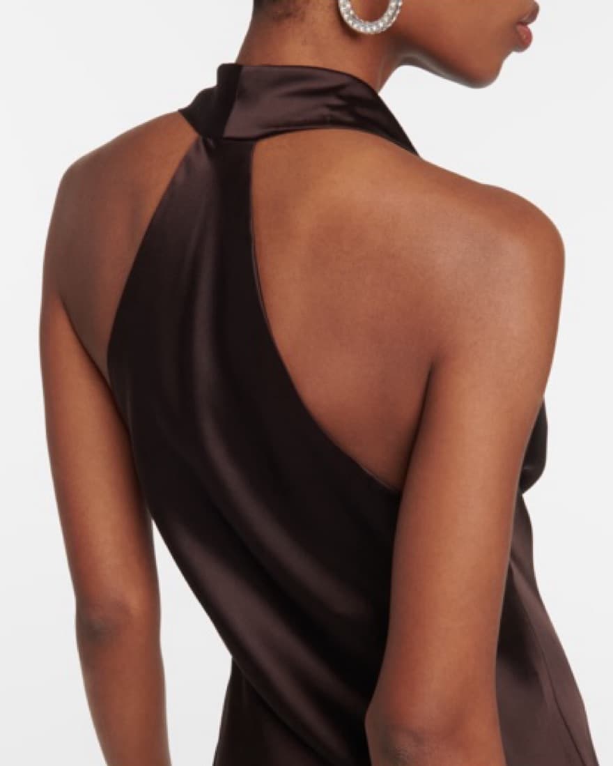 Norma Kamali Draped Halterneck Gown - Image 4