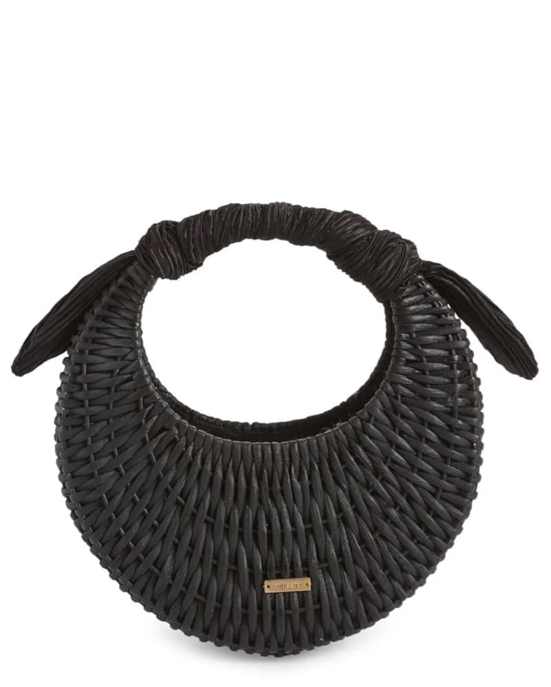 Cult Gaia Black Rattan Purse - Image 4