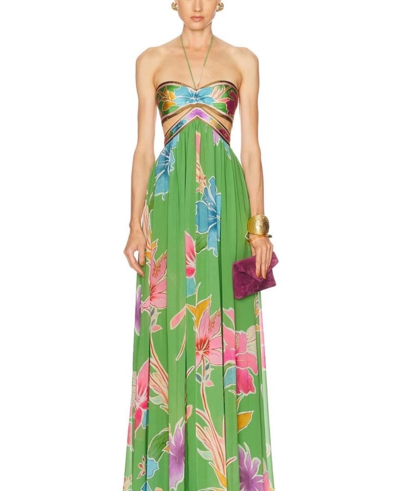 Green Retrofete Maxi dress  - Image 1