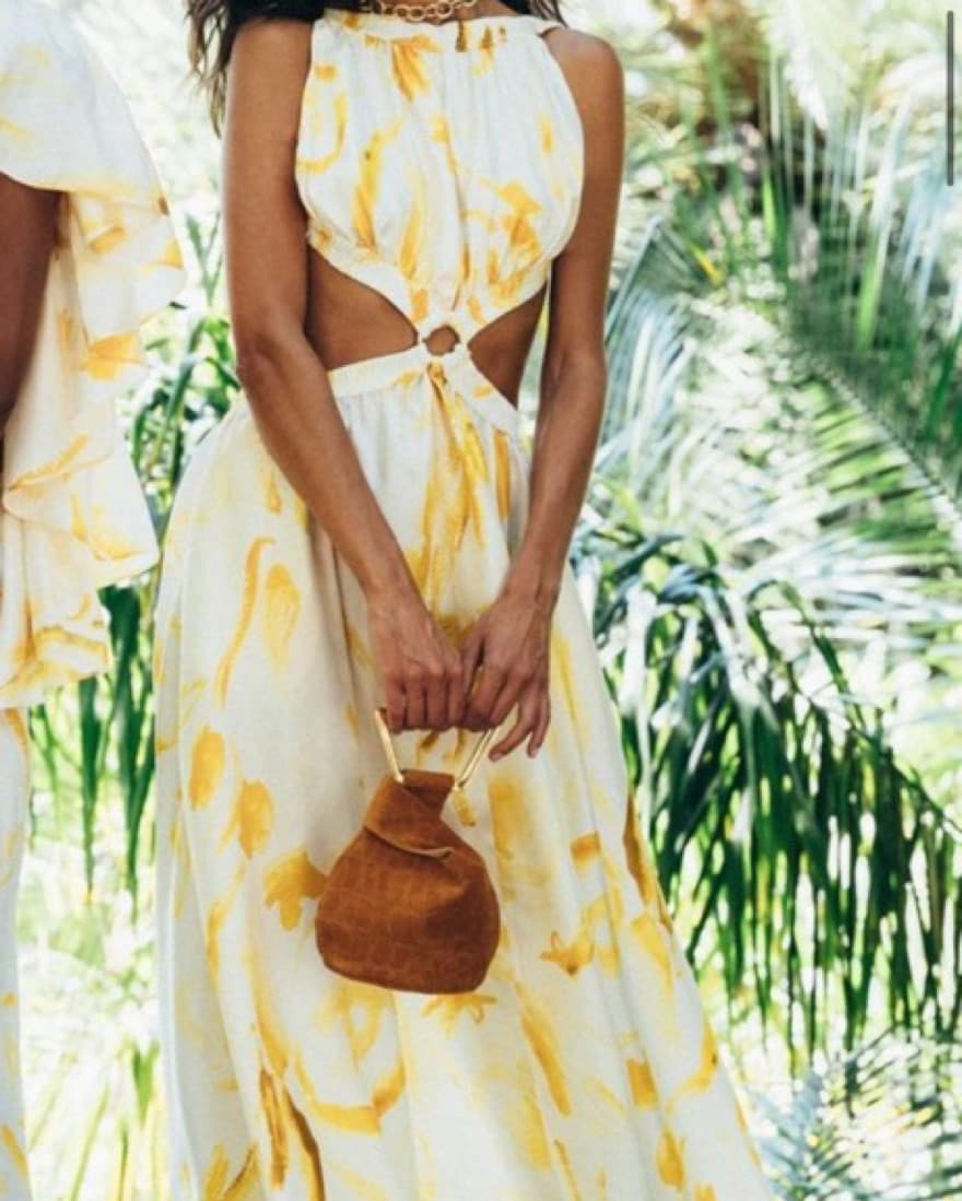 Cult Gaia Yellow Theia Dress - Image 3