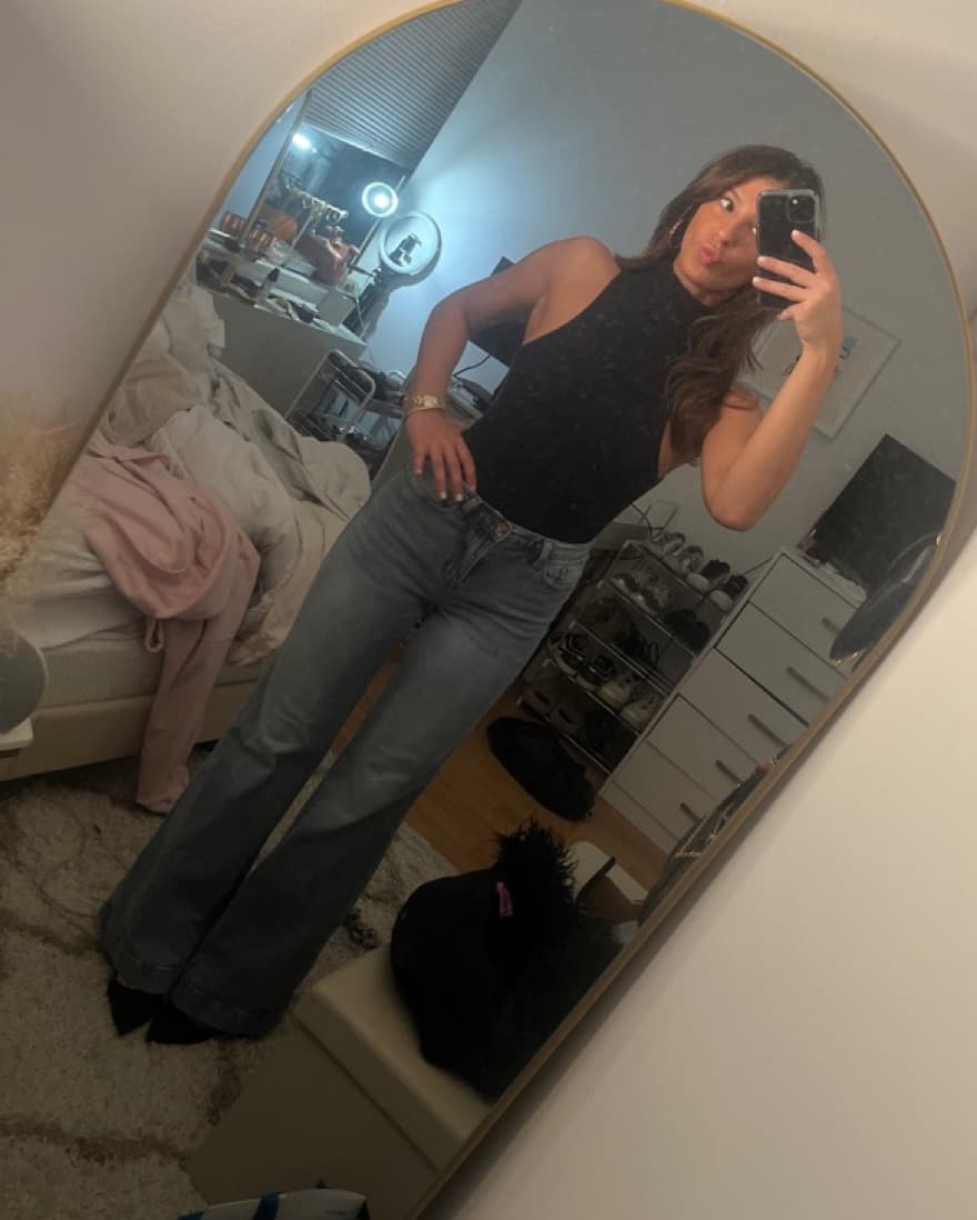 Fashion Nova Wide Leg Flare Jeans - Image 2