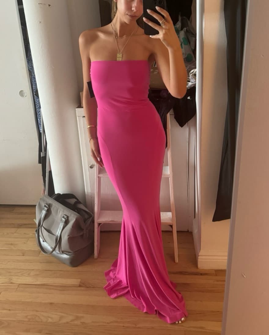 Pink Norma Kamali Gown - Image 1