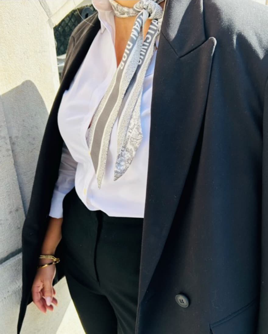 Authentic Dior Silk Mitzah Scarf - Image 1