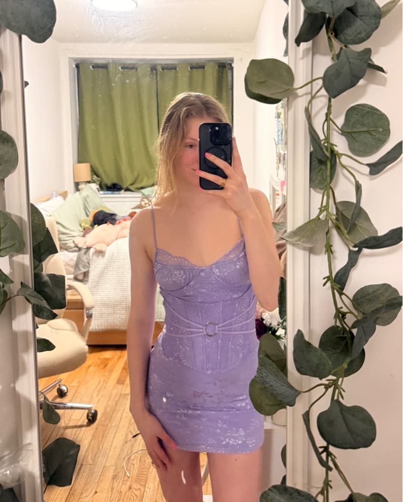 Outcast Lilac Mini Dress - Image 5