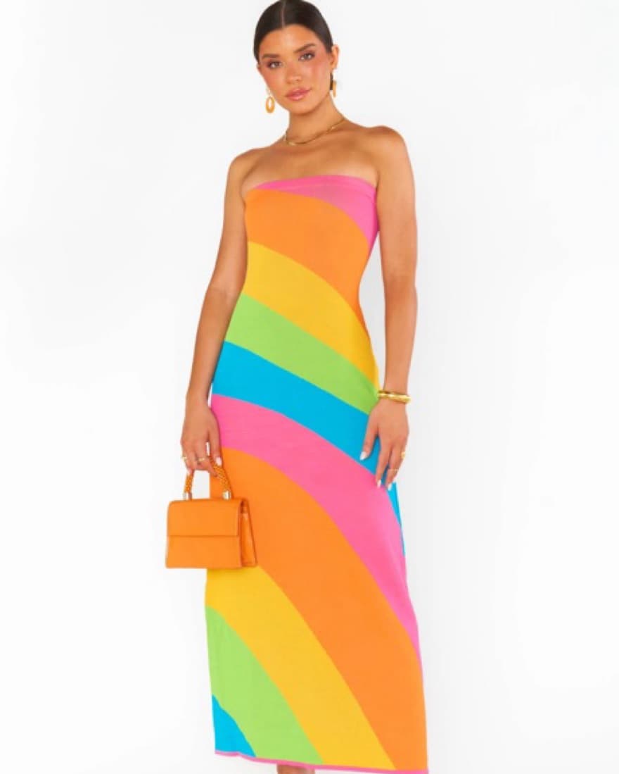 Show Me Your Mumu Rainbow Maxi Dress - Image 1