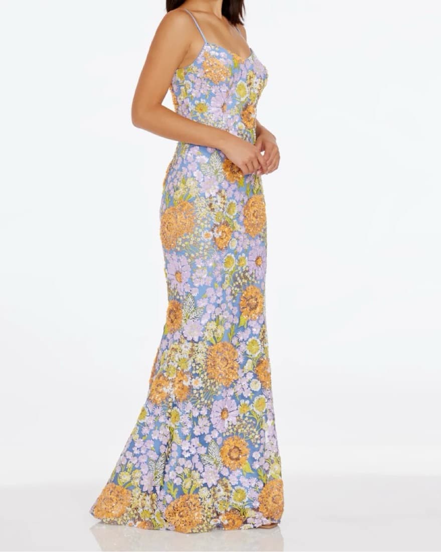 Dress The Population Floral Gown - Image 3