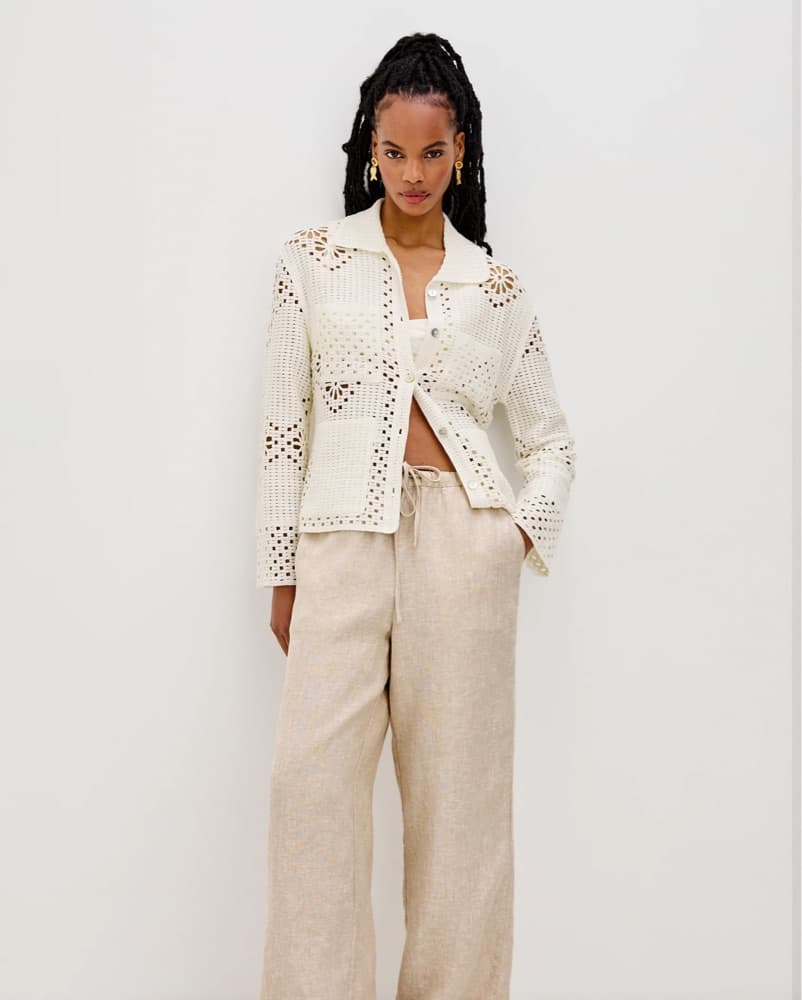 Eyelet Knit Cardigan/Cover-up - Image 4