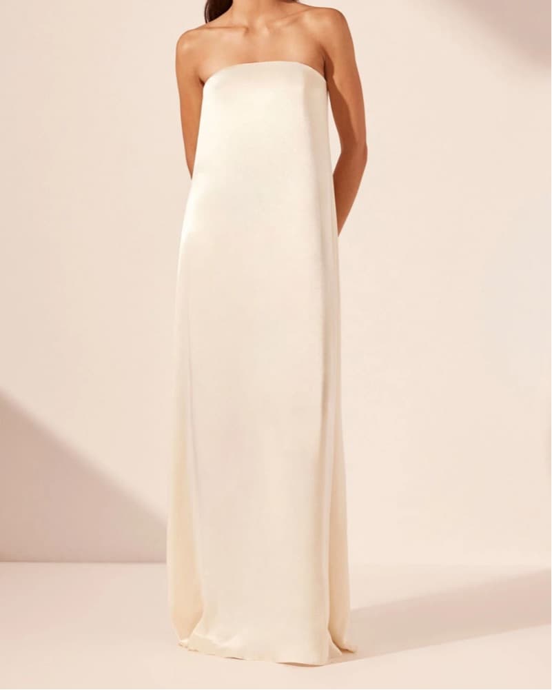 La Lune Strapless Column Maxi Dress  - Image 2