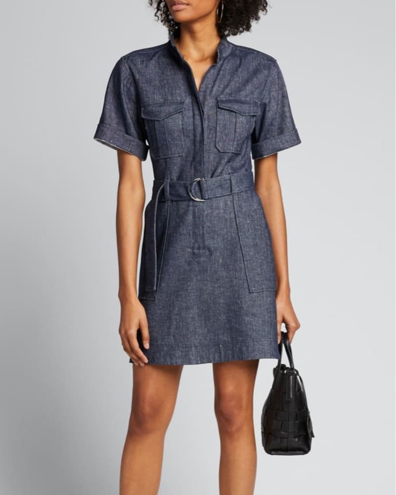ALC Chambrey Dress with Waist Cinch - Image 1
