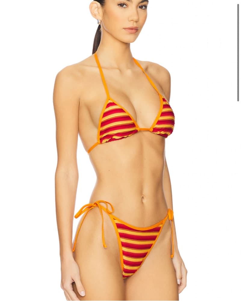 L Space Lotus Bikini Set In Sunset Strip - Image 2