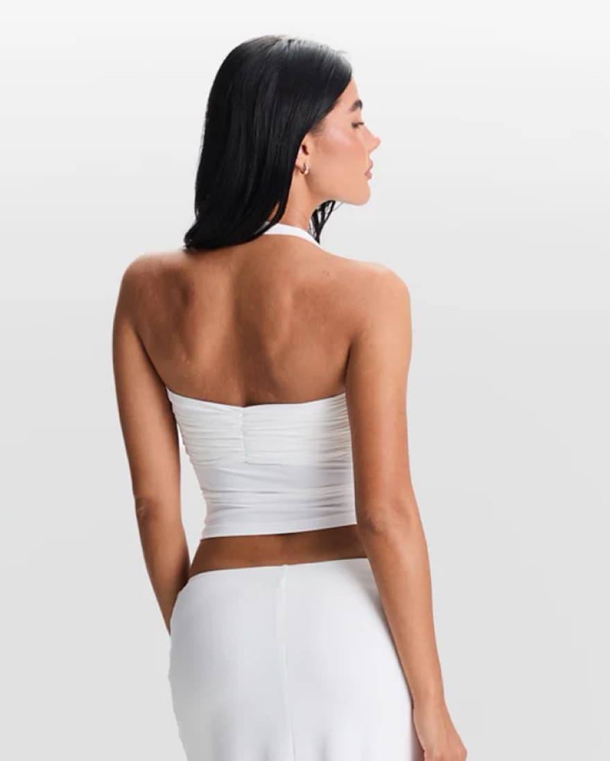 Sleek Halter Crop Top - Image 2