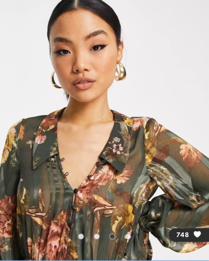 Sheer Floral Tiered Maxi Dress - Image 4