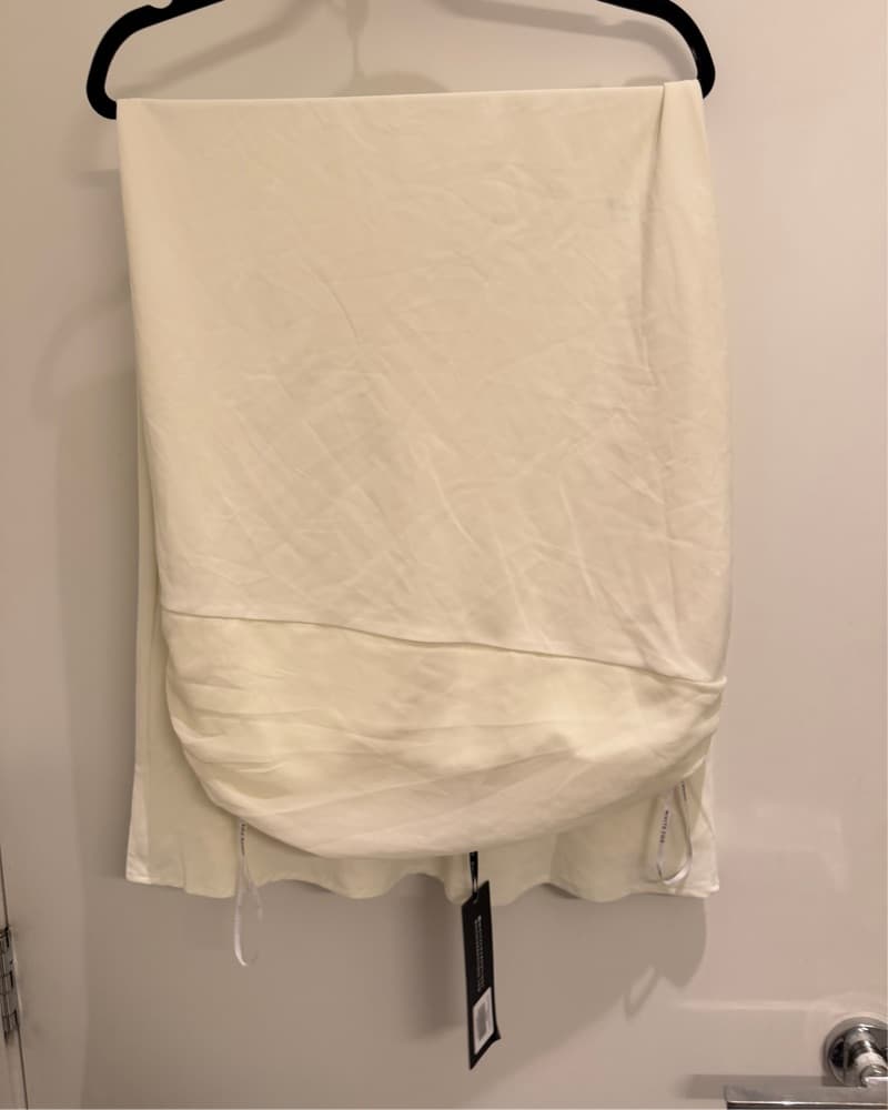 White Fox Nighting Gale Satin White Maxi - Image 3