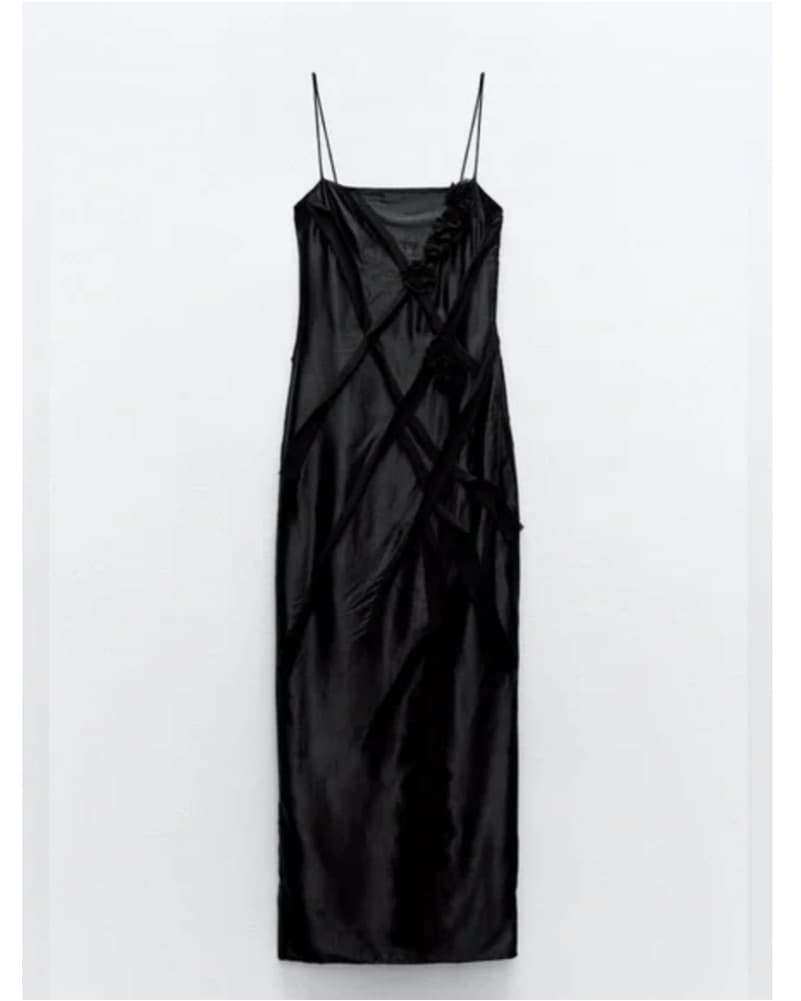 Black Satin Gown  - Image 3