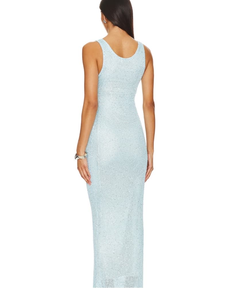 Asta Resort Ana Dress - Baia Blue Sequin - Image 2