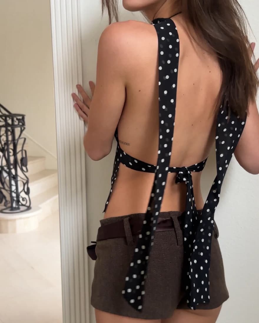 Enduring Kairos Polka Dot Top - Image 3