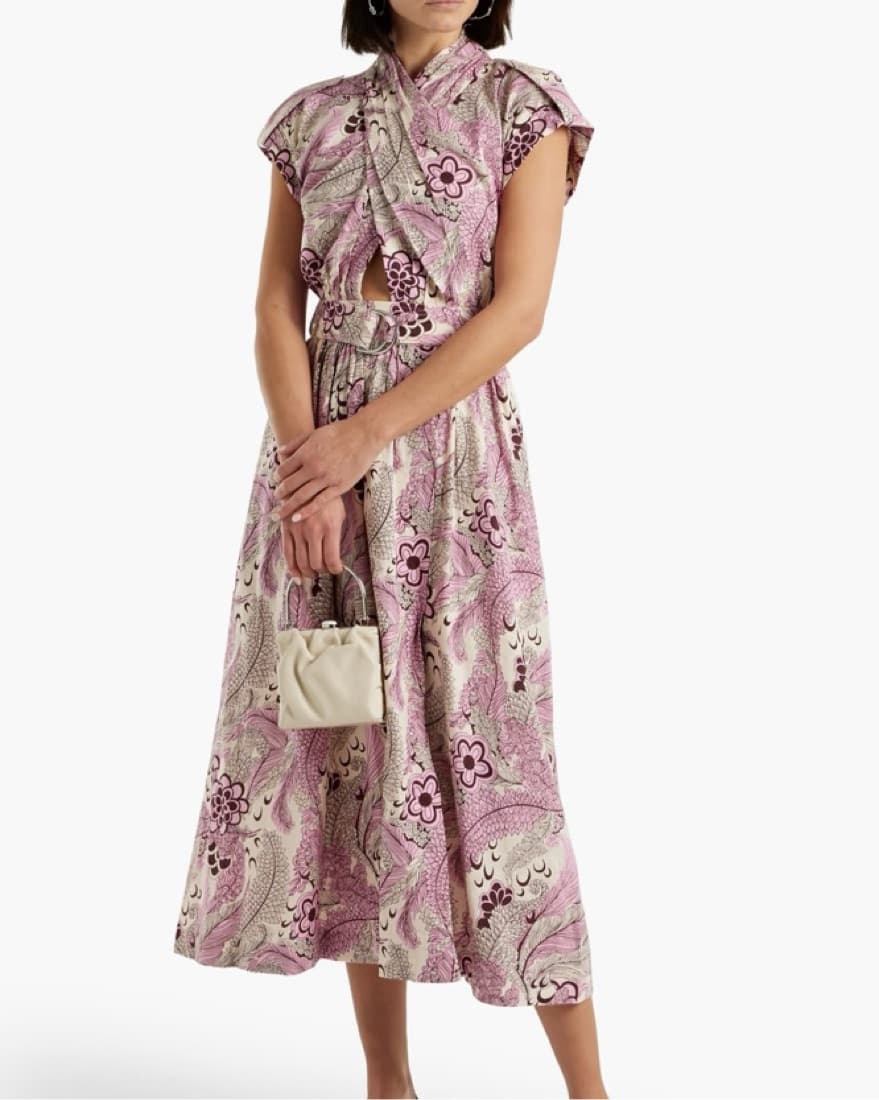 Derek Lam Pink Cross Front Dress  - Image 3