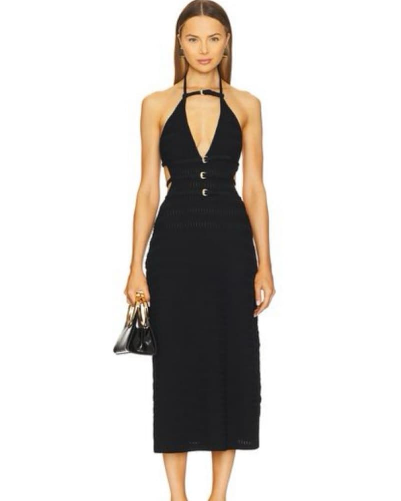 Cult gaia Evaleigh Knit Dress in Black - Image 1