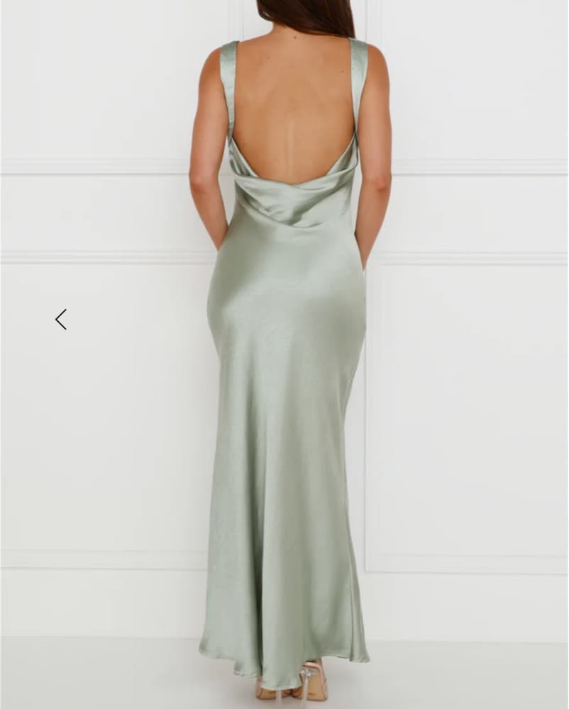 Sage Green Formal Maxi Dress - Image 3