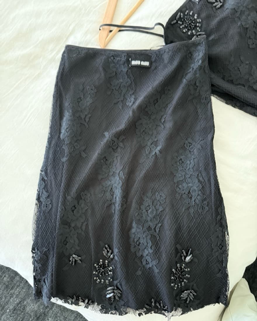 Miu Miu Lace Set Embelished - Image 2