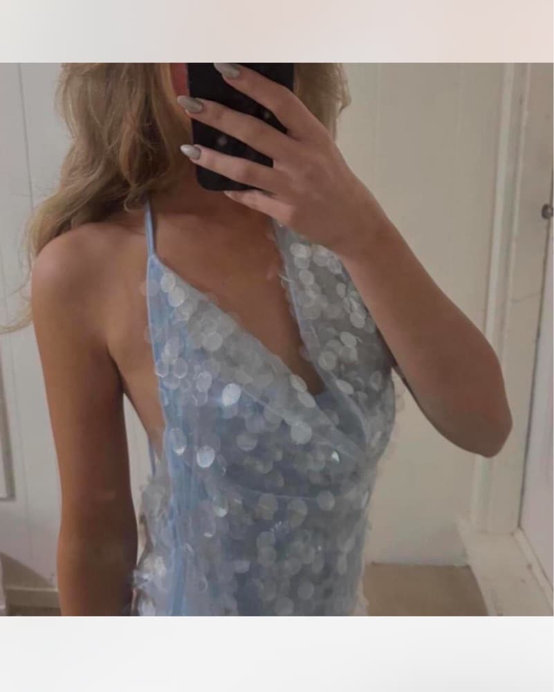 Sequin Blue Dress - Image 4