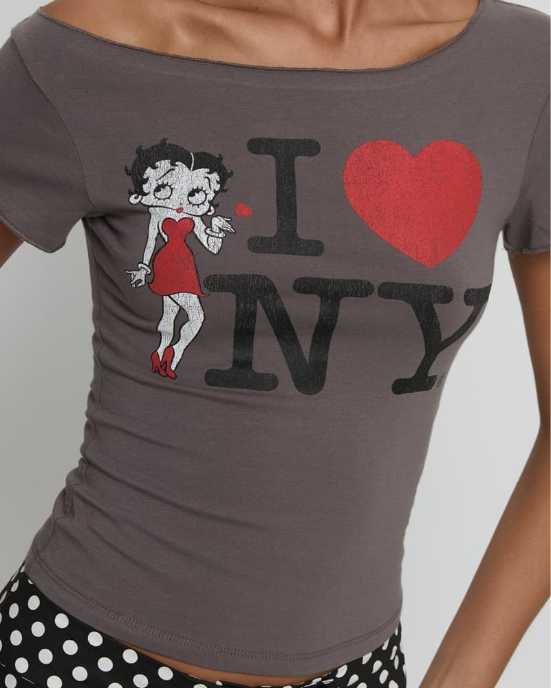 Betty Loves NYC Off The Shoulder Top - Image 4